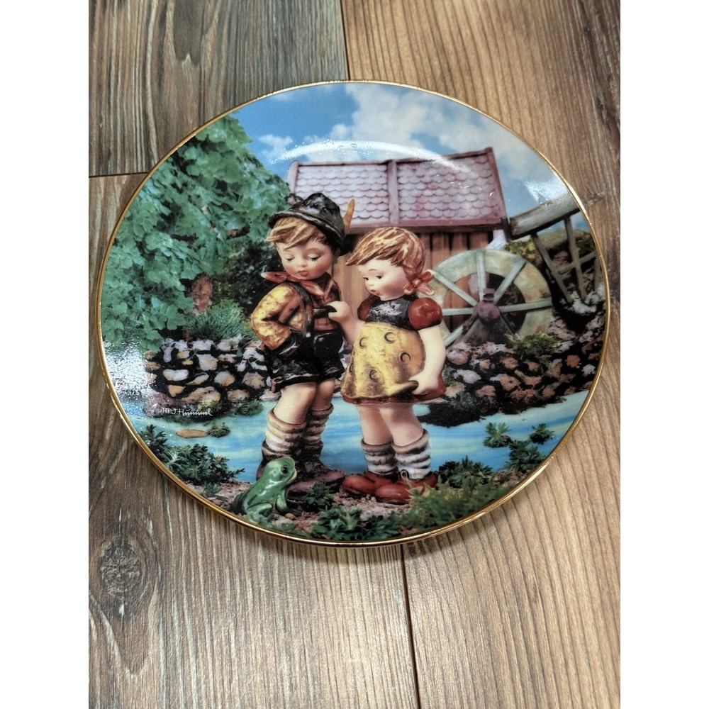 M. I. Hummel "Hello Down There" From The Little Companions Collection Plate